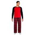 thumbnail image 1 of George Men's Microfleece Pajamas 2-Piece Set, 1 of 6