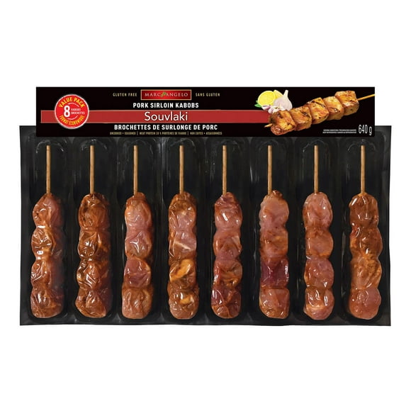 Marcangelo Brochettes de surlonge de porc paq. de 8, 640 g