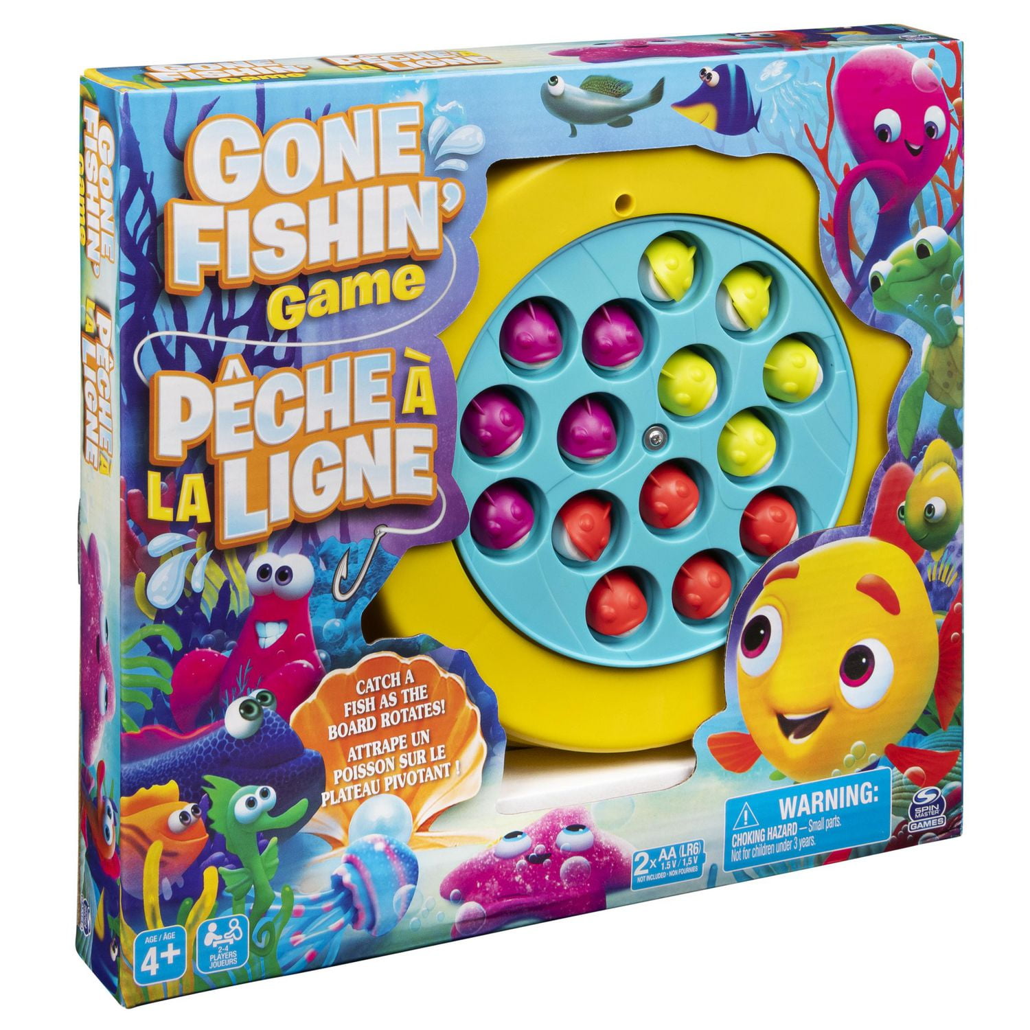 Rotating Fishing Game Kids Toy, Board Game For 3-5 Years Old Kids