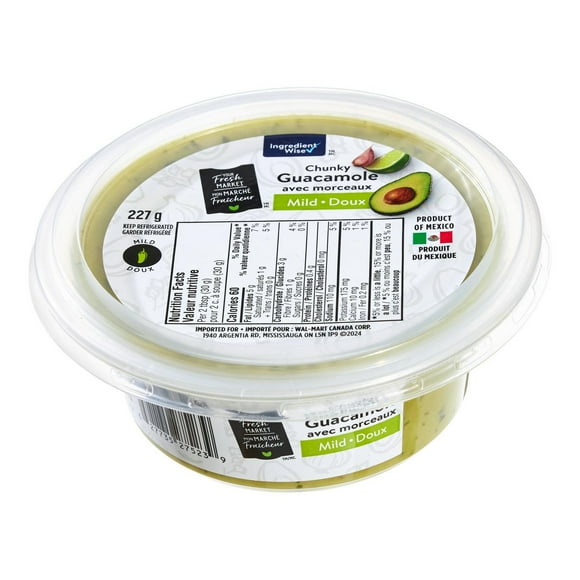Guacamole doux avec morceaux Mon marché fraîcheur