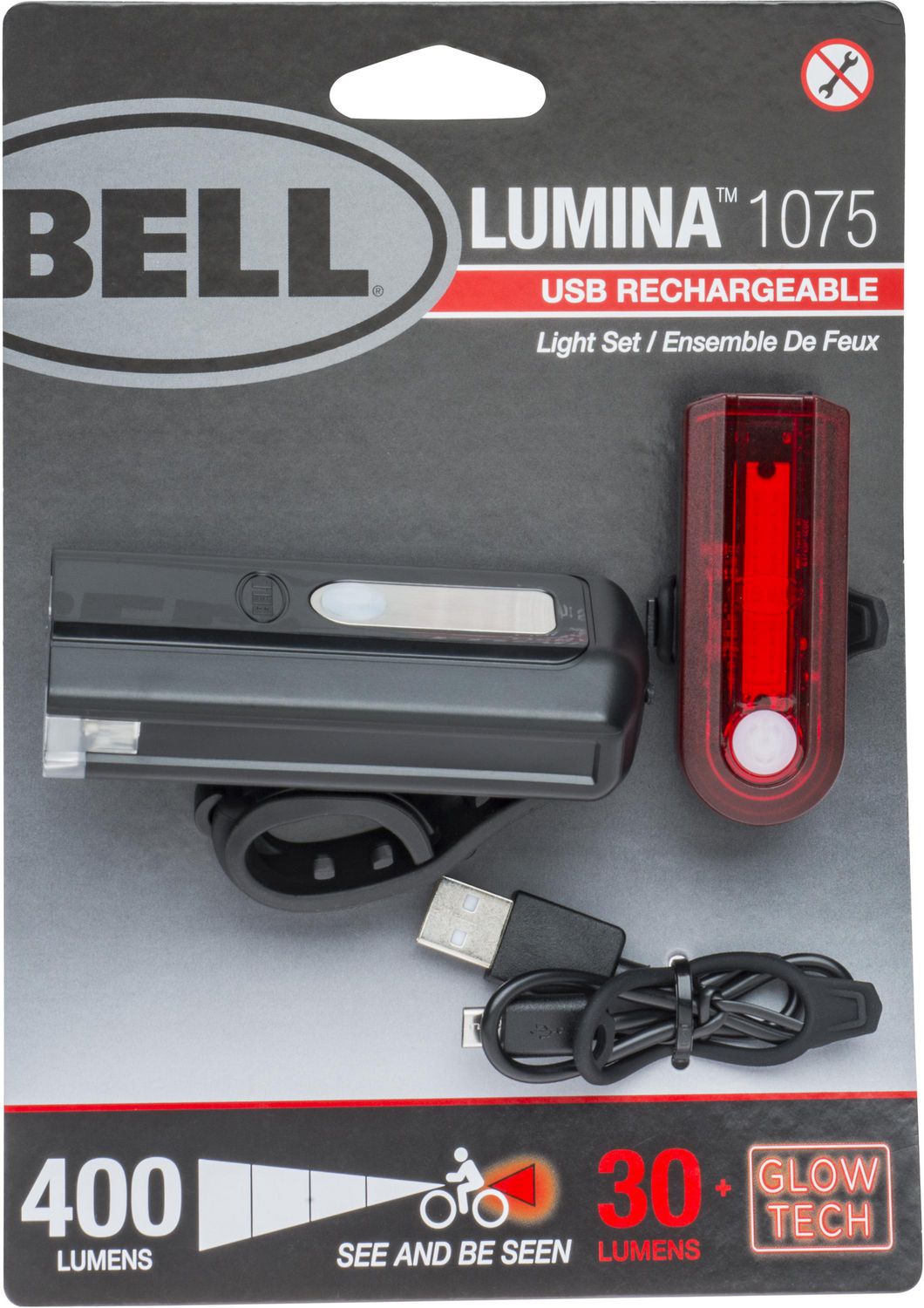 Bell Sports Lumina 1075 USB Light Set USB rechargeable Walmart.ca