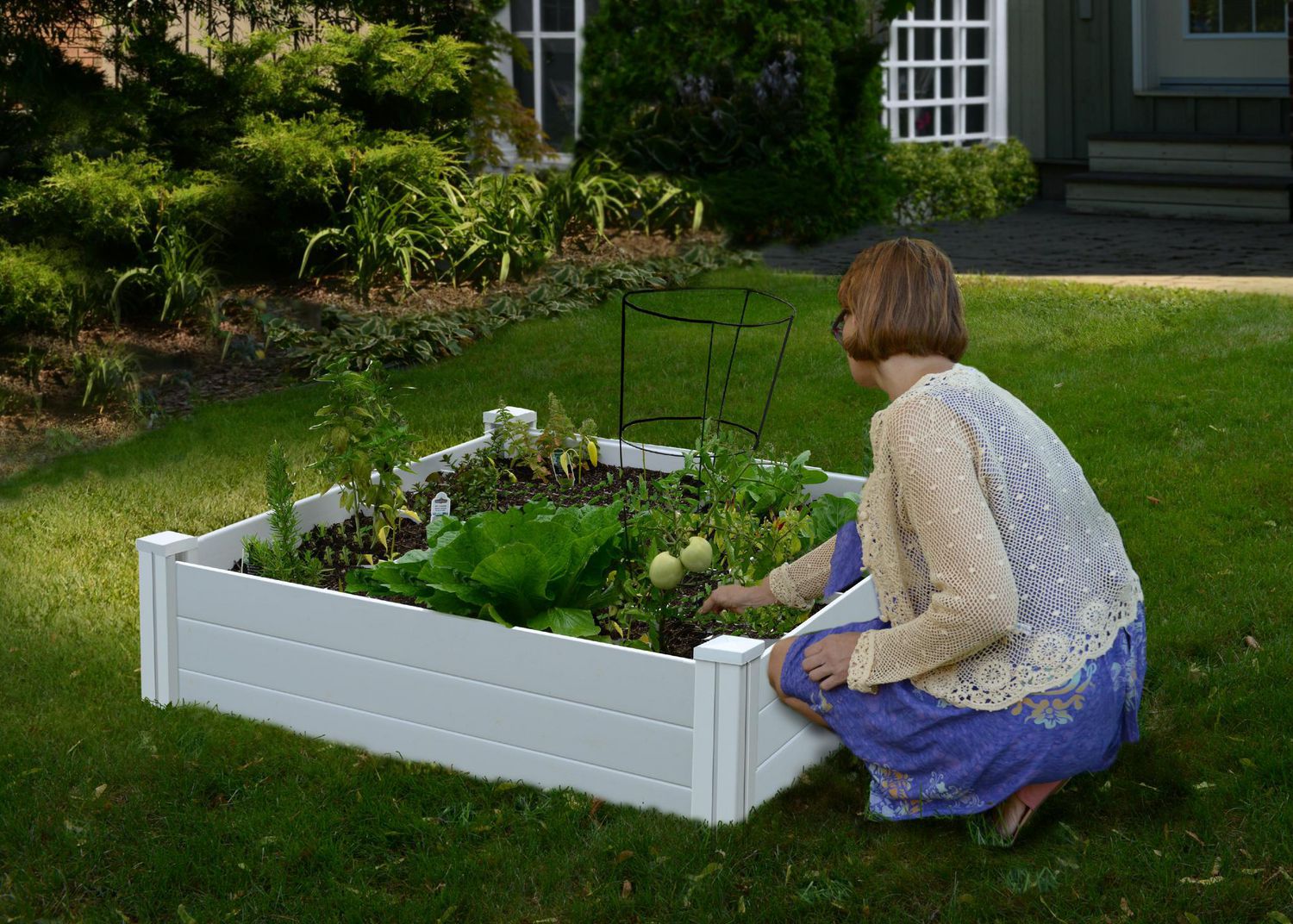 4X4X11 White Vinyl Raised Garden Bed Walmart Canada