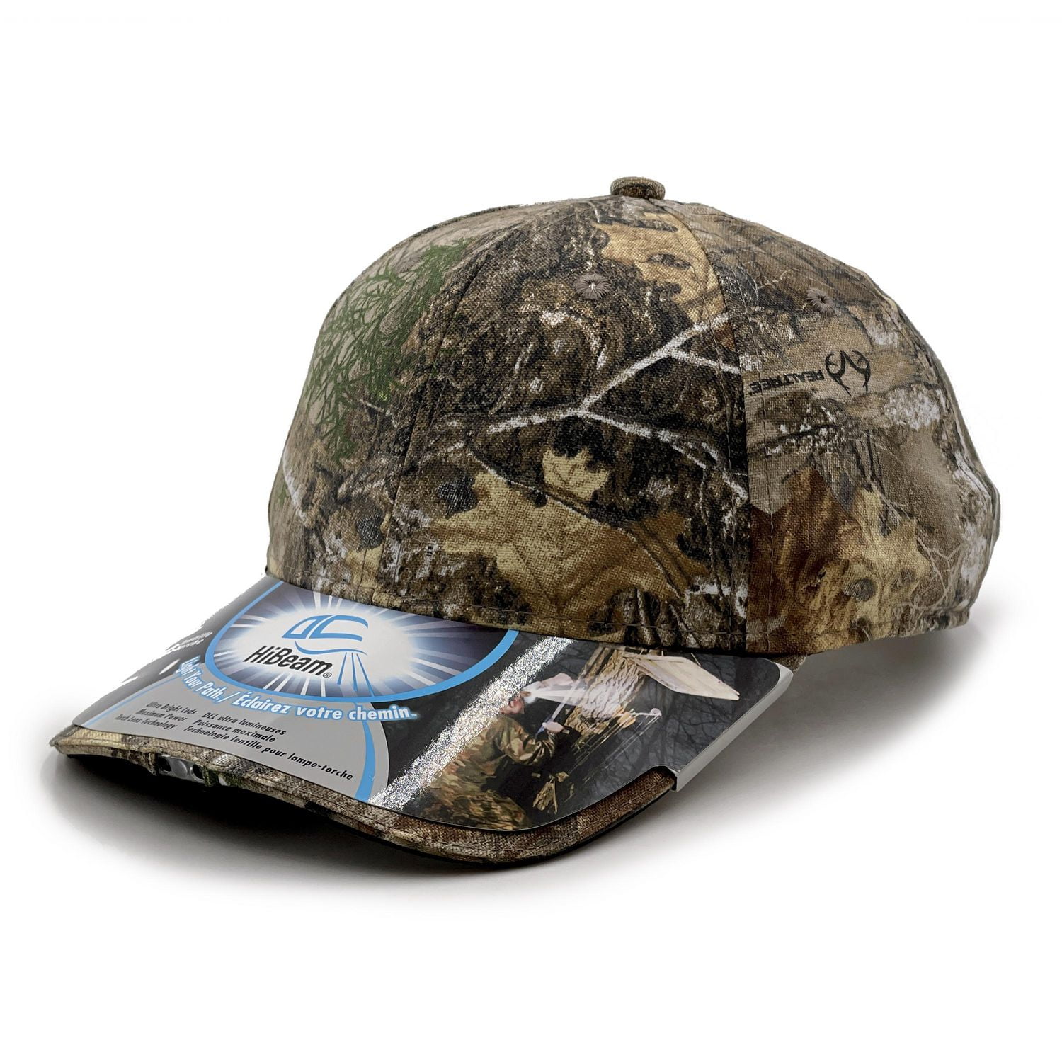 Realtree Lighted Hunting Structured Baseball Style Hat, Edge Camo, Adult 