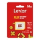 Carte UHS-I Lexar 64 Go PLAY microSDXC Mémoire numérique Micro SDXC – image 2 sur 8