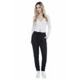 thumbnail image 2 of Jeaniologie ™ Ladies Mid Rise Pull on Jogger - Black, 2 of 5