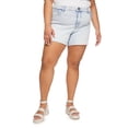 thumbnail image 1 of No Boundaries Plus Women's Frayed Hem Short, 1 of 6