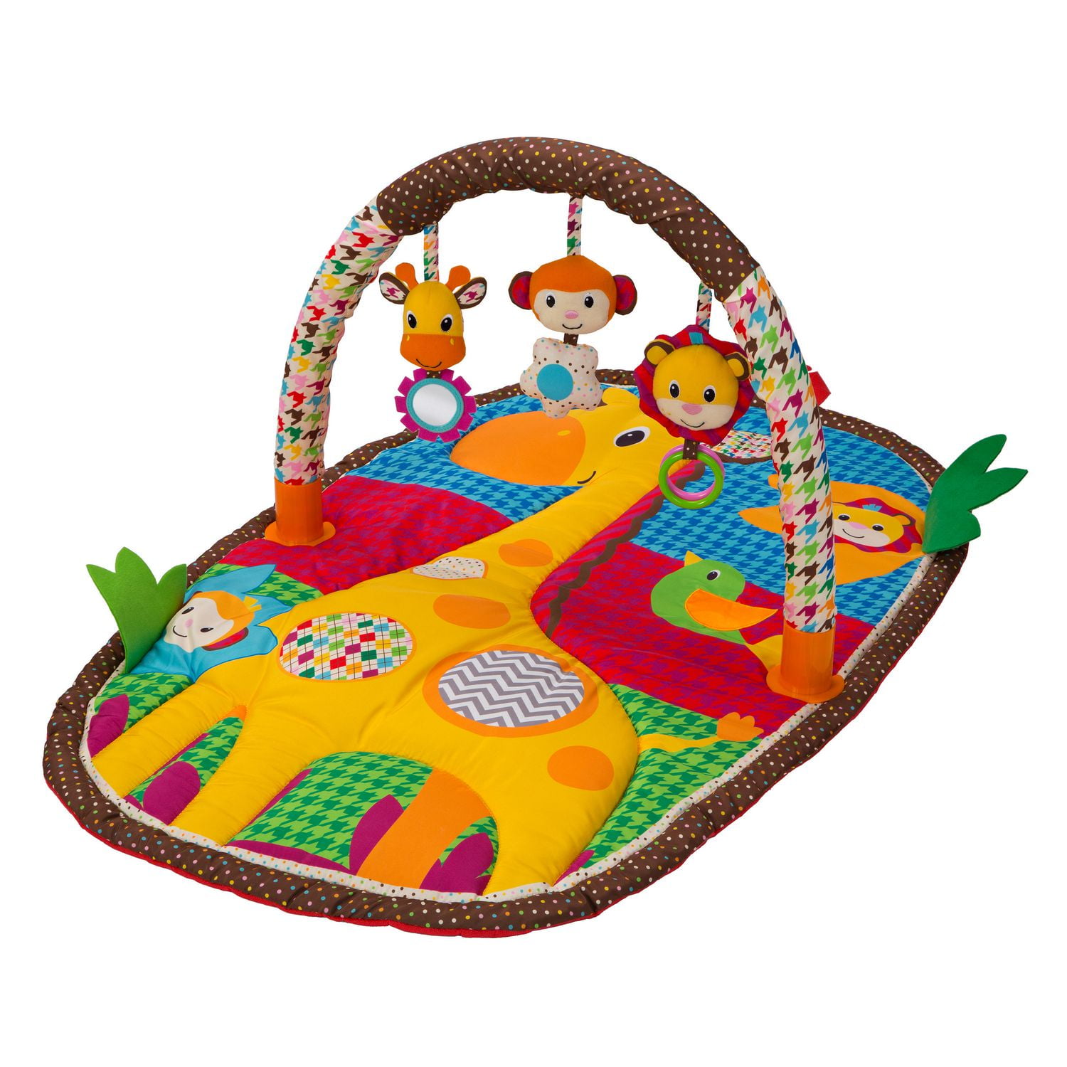 Infantino Llc Take Play Safari Activity Gym Play Mat Walmart