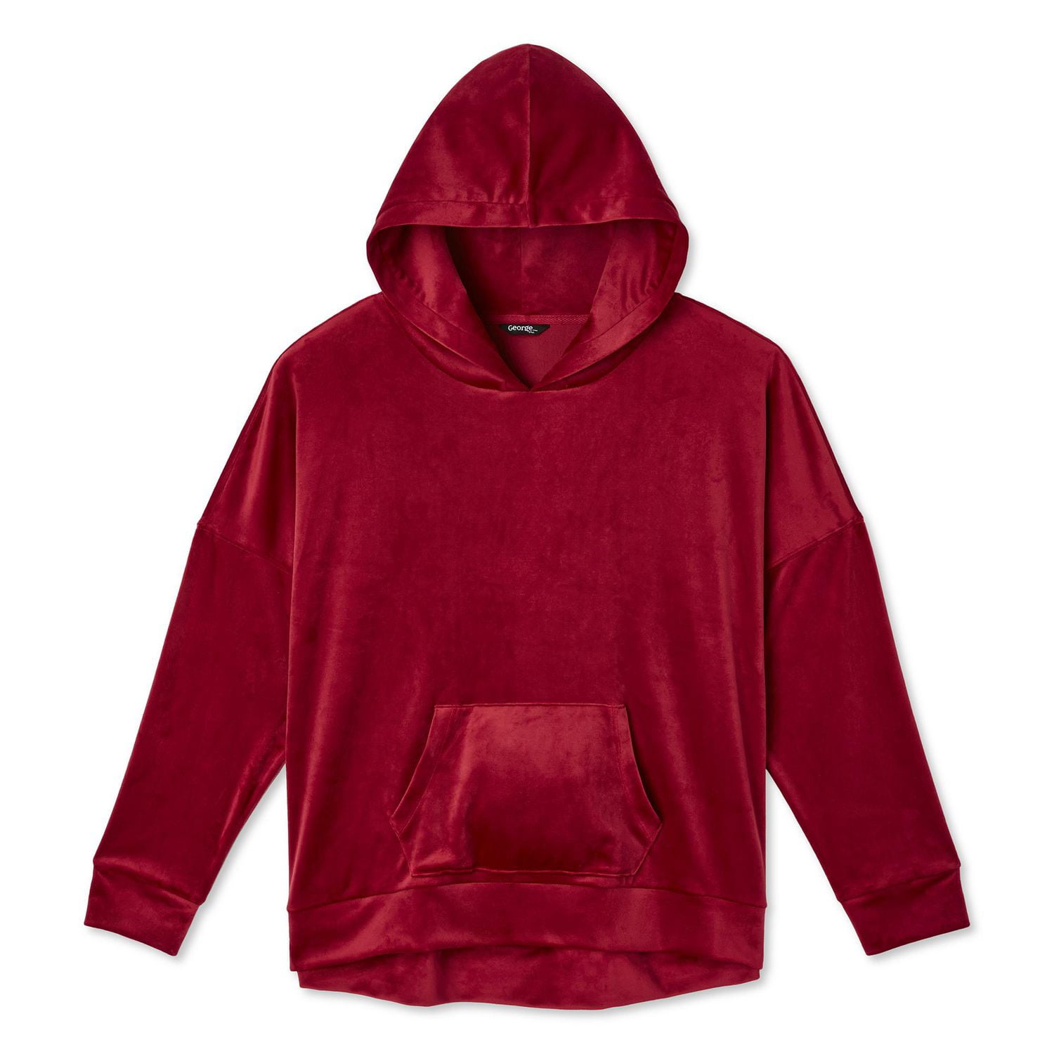 Plus size velvet on sale hoodie