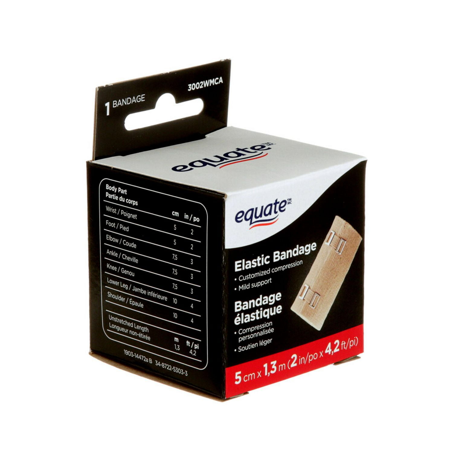 Equate(Tm/Mc) Elastic Bandage 3002WMCA