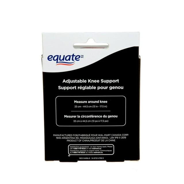 Support pour genou 39090WMCA Equate(Tm/Mc), Réglable