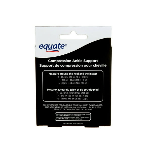 Equate(Tm/Mc) Ankle Support 3301WMCA, Medium