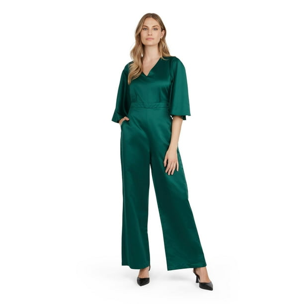 Mexx Women’s Vneck Satin Jumpsuit Walmart.ca