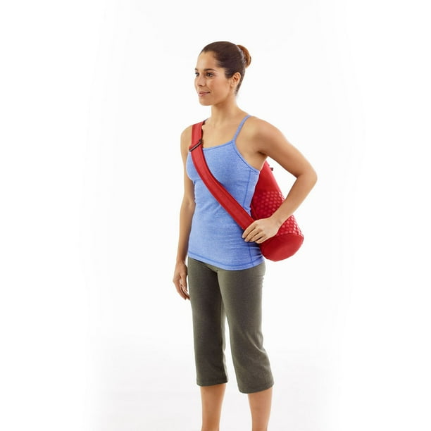 Pilates & Yoga Canvas Mat Bag (Red) for Pilates