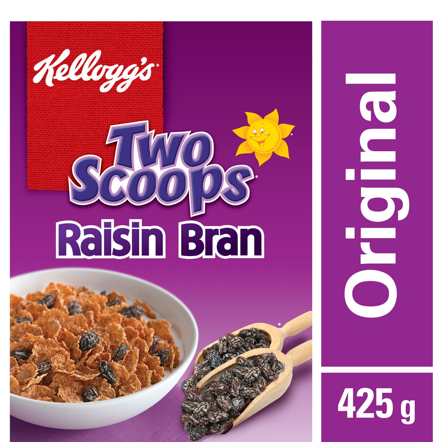 Kelloggs Two Scoops Raisin Bran Cereal 425g Walmart Canada