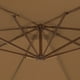 Parasol en porte-à-faux octogonal de 3,36 m (11 pi) avec toile acrylique Sunbrella de couleur pierre avec lambrequin Freeport d'Island Umbrella – image 5 sur 8