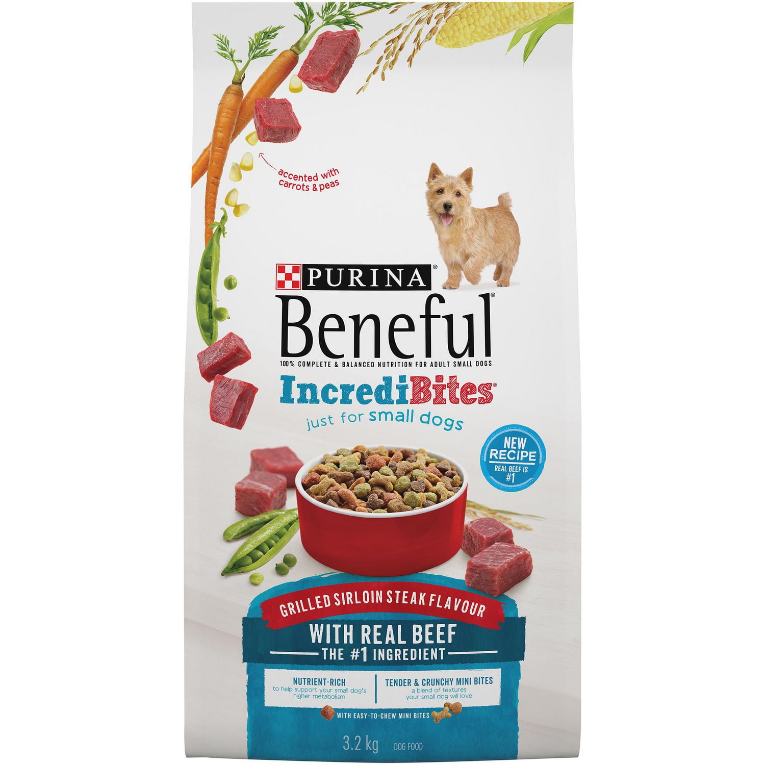 Beneful Incredibites Dry Dog Food For Small Dogs, Grilled Sirloin Steak 