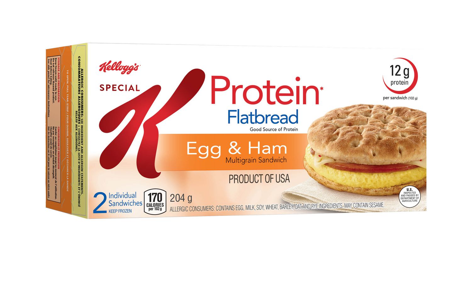 Special K* Flatbread Morning Sandwich - Egg And Ham - Walmart.ca