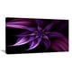 Tableau sur toile imprimée florale numérique Design Art Paysage Fleur fractale mauve – image 1 sur 2