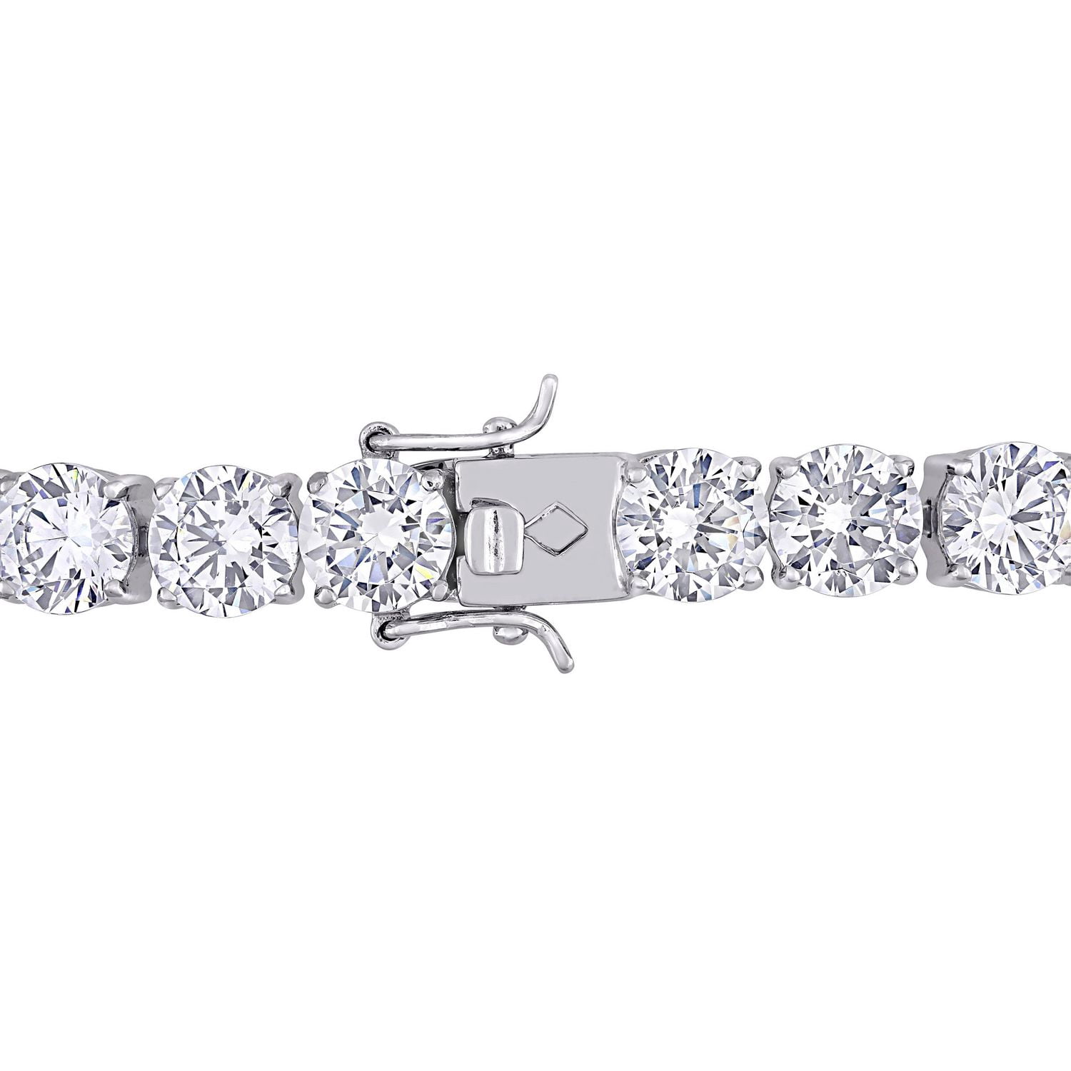 Miabella 72-1/2 Carat T.G.W. Cubic Zirconia Sterling Silver Tennis Bracelet