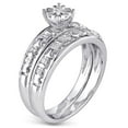 thumbnail image 2 of Miabella Round Diamond-Accent Sterling Silver Bridal Set, 2 of 5