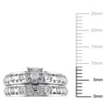 thumbnail image 3 of Miabella Round Diamond-Accent Sterling Silver Bridal Set, 3 of 5