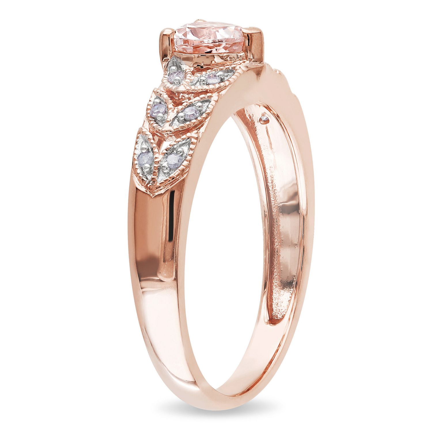 diamond swirl heart pendant 18ct rose gold – Verifine Jewellery London