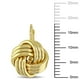 Boucles d'oreille à levier Asteria en forme de nœud d'amour en or jaune 10K – image 2 sur 3