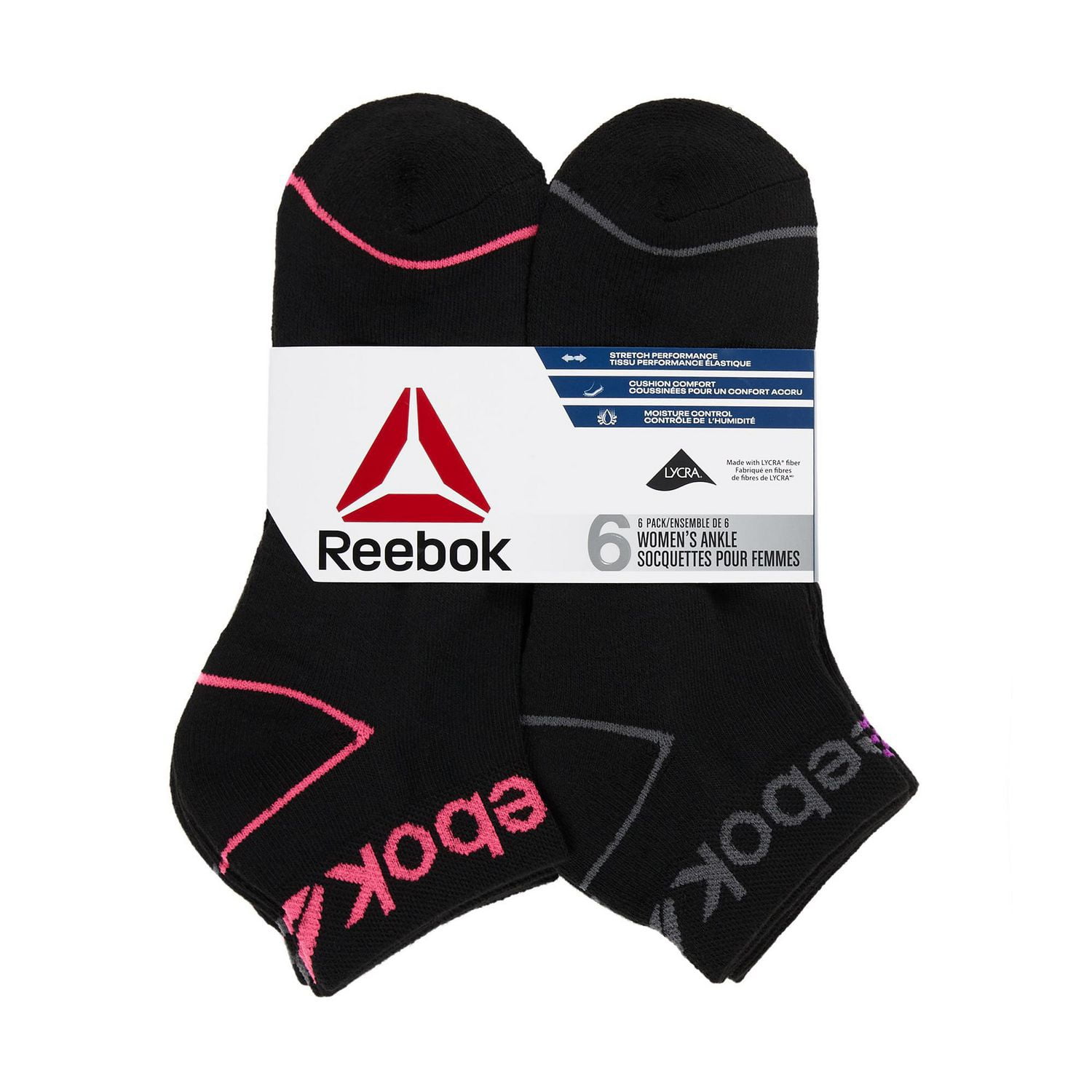 Reebok 6PK QTR CUSHION