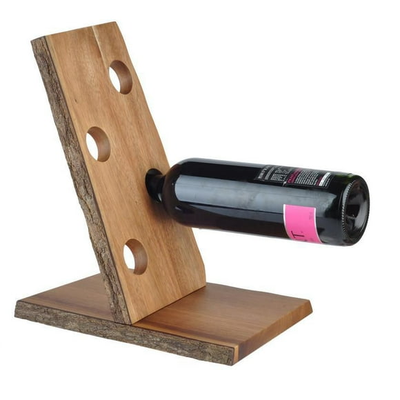 Organic Acacia Wood Wine Rack Wine Bottle Holder and Display