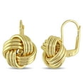 thumbnail image 1 of Asteria 10 K Yellow Gold Entwined Love Knot Leverback Earrings, 1 of 3
