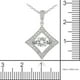Collier dansant Pure à corindon blanc d'1 carat PBT en forme de diamant entourée de corindons blancs montée dans de l’argent sterling 925 - 5,25 mm – image 2 sur 3