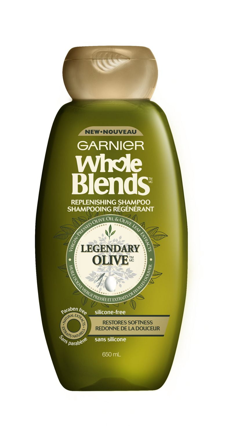 Garnier Whole Blends Legendary Olive Shampoo. ParabenFree, Silicone