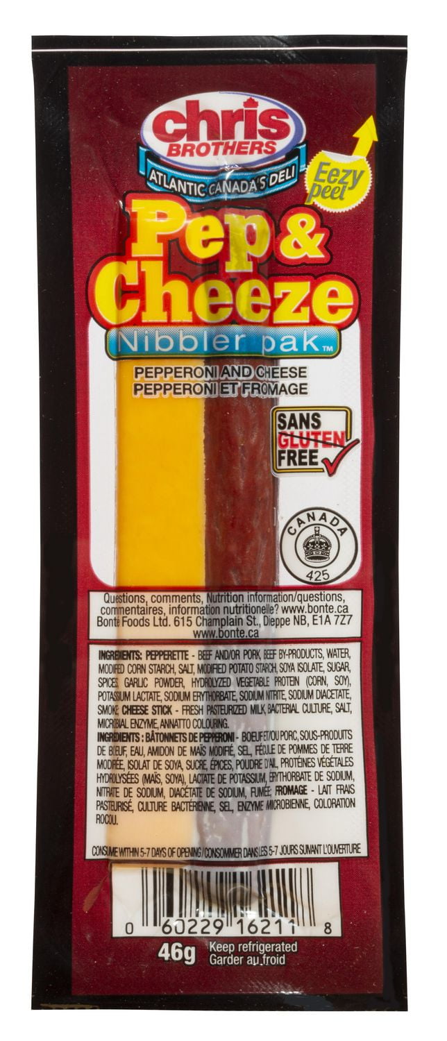 Chris Brothers bâtonets de pepperoni avec fromage 72 x 46 grammes