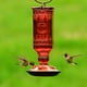 Perky-Pet Red Square Antique Bottle Glass Hummingbird Feeder - image 3 of 3