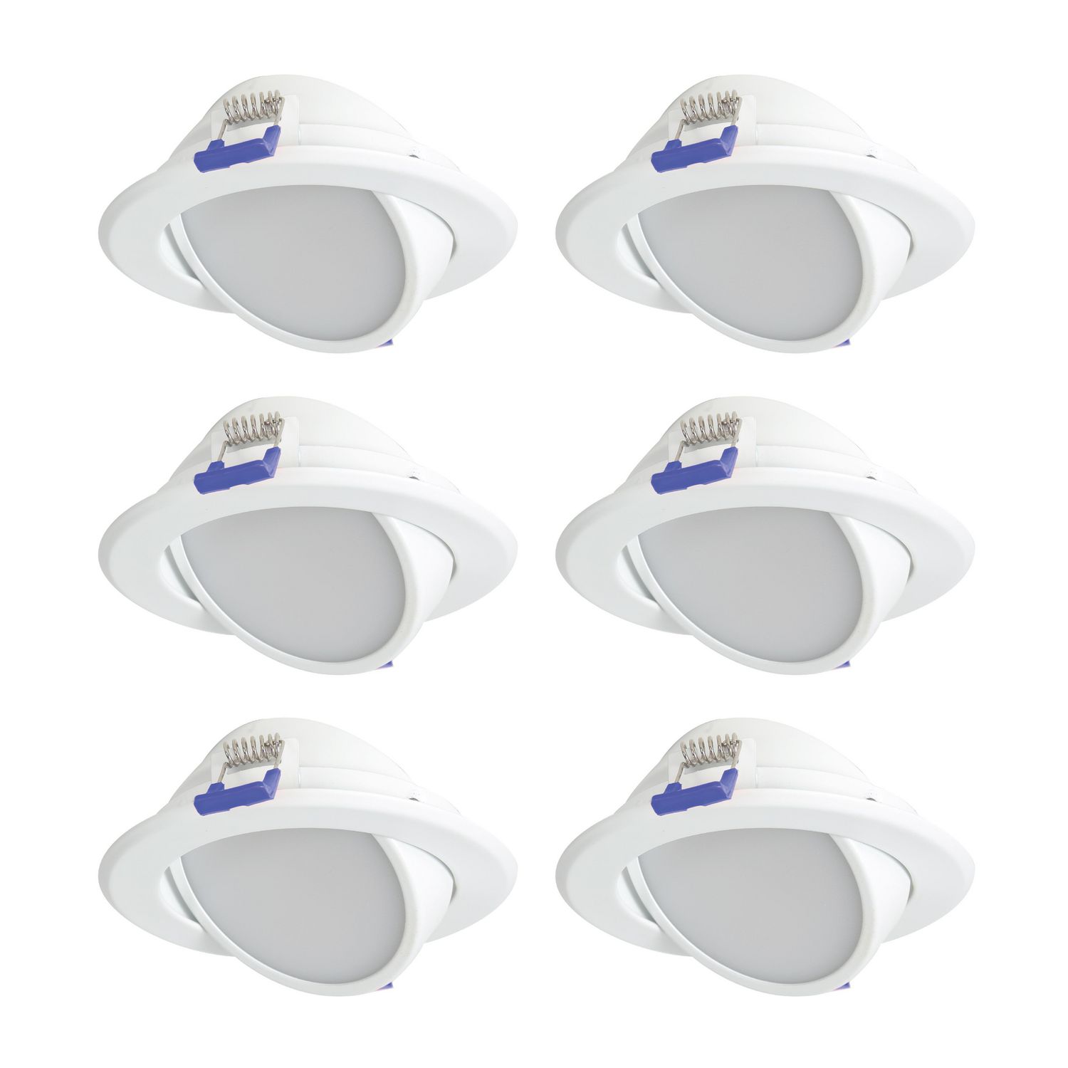 Nadair GU378L-FRO6WH 6 Pack 4 Led Bathroom Shower Dimmable Downlight Spotlight 