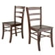 Table ronde à abattants 3 pièces Alamo avec 2 chaises à dossier à barrettes de Winsome - 94305 – image 5 sur 9
