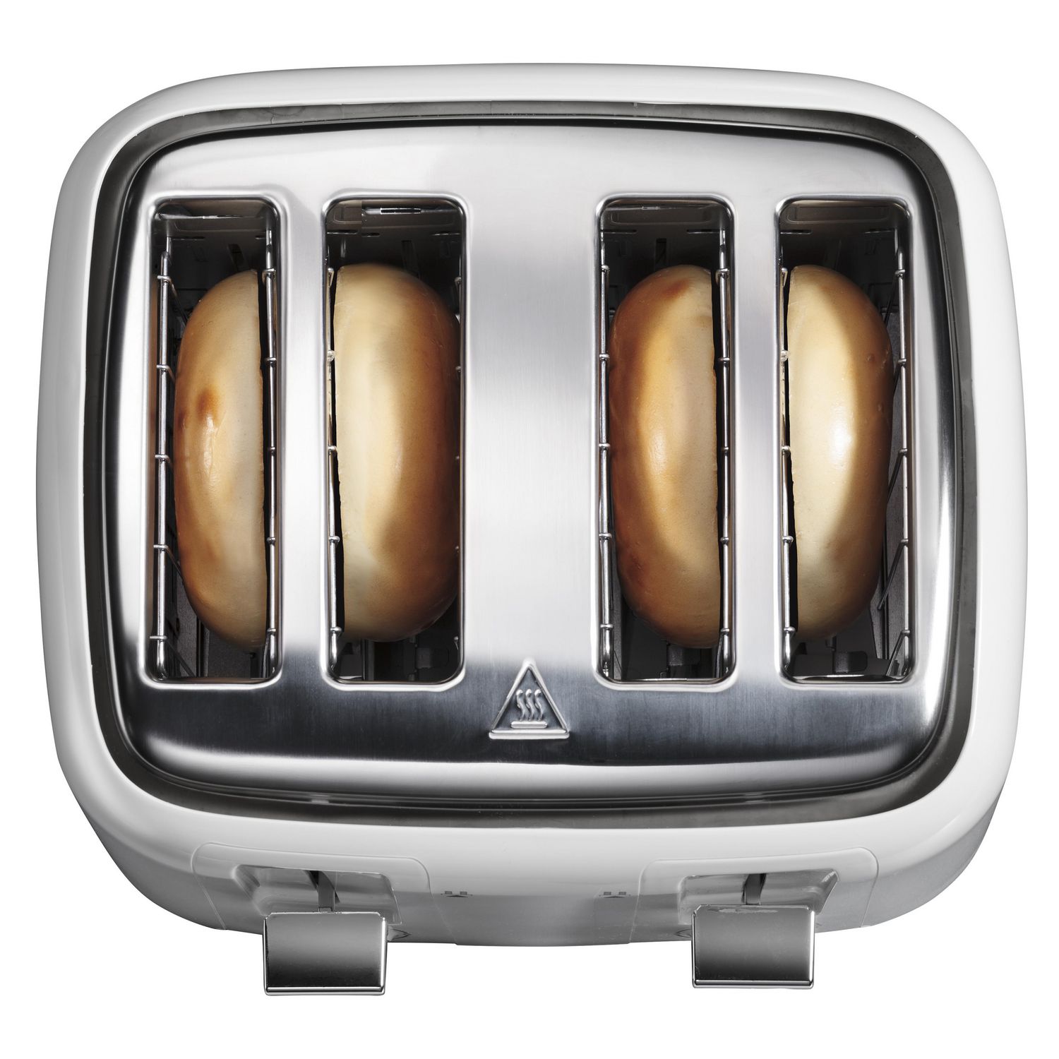 Hamilton Beach 4 Slice Toaster with Extra-Wide Slots, White- 24218