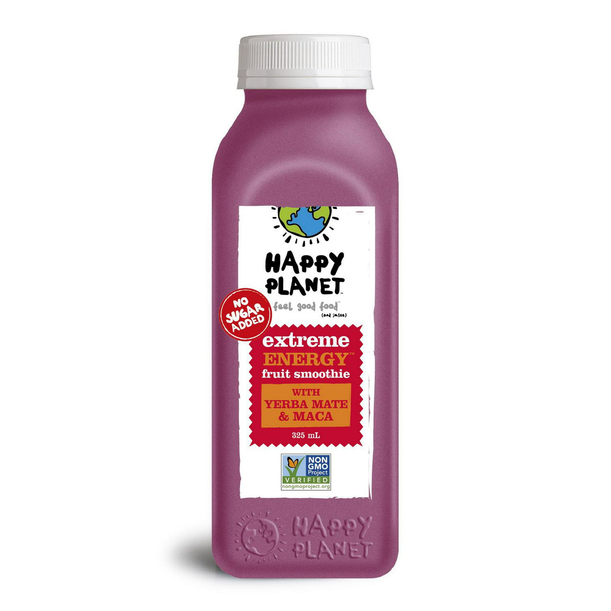 Happy Planet Extreme Energy Fruit Smoothie with Yerba Mate And Maca