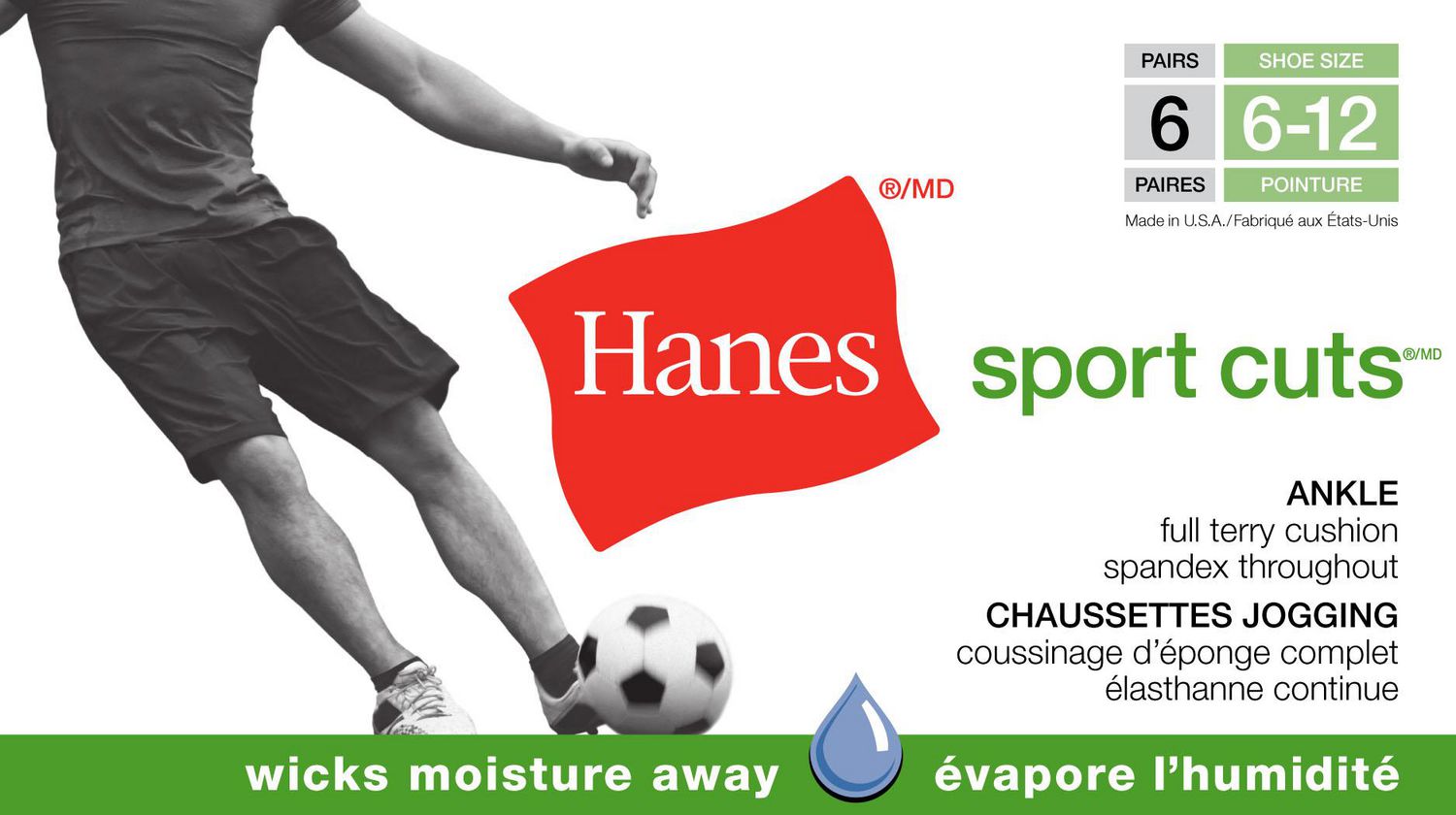 Hanes Men's FreshIQ ComfortBlend No Show Socks 6pk White (Size 6-12) –  BevMo!