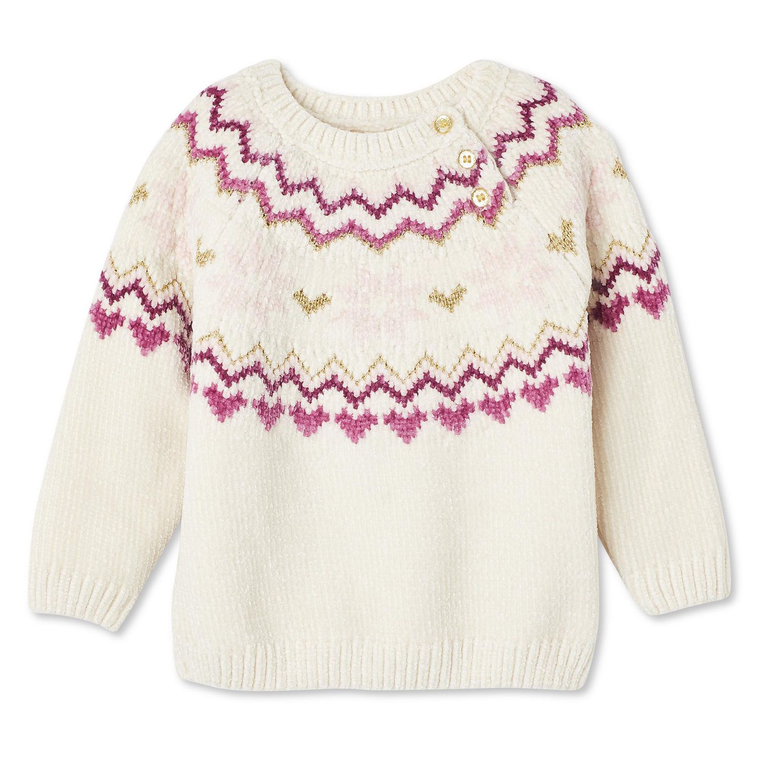 George Baby Girls' Fair Isle Sweater | Walmart Canada