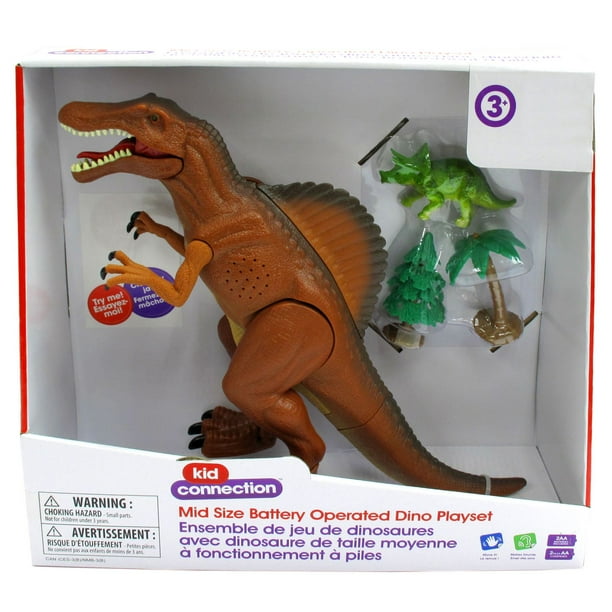 kid connection Ensemble de jouets Dinosaure à piles, taille moyenne