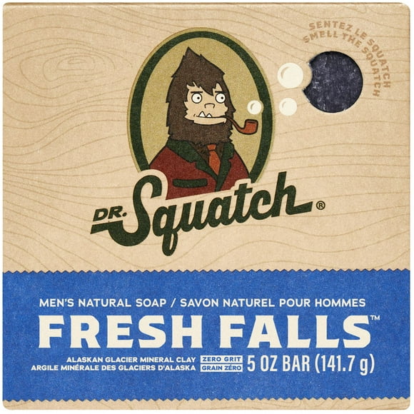 Dr. Squatch Natural Bar Soap Fresh Falls, Weight 141.7g