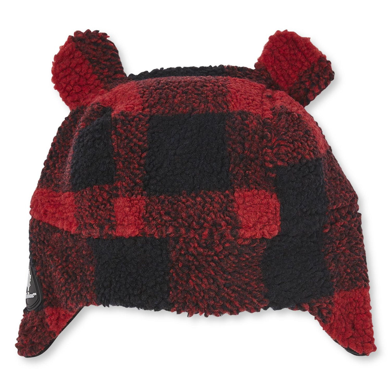 Canadiana Toddlers' Unisex Buffalo Check Sherpa Trapper Hat