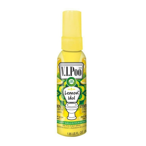 Vaporisateur parfumé pour cuvette Air Wick VIPOO, Lemon Idol, 55 ml, Vaporisateur avant utilisation de la cuvette Jusqu'à 300 vaporisations