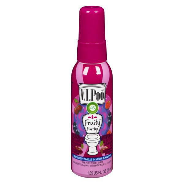 Air Wick VIPOO Toilet Perfume Spray, Fruity PinUp, 55 ml, PrePoop