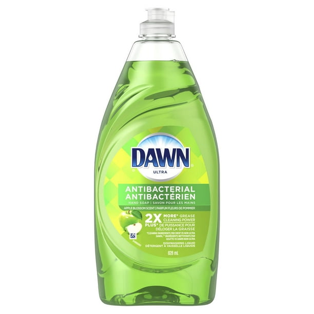 Détergent à vaisselle antibactérien pour les mains Dawn Ultra, parfum Fleurs de pommier