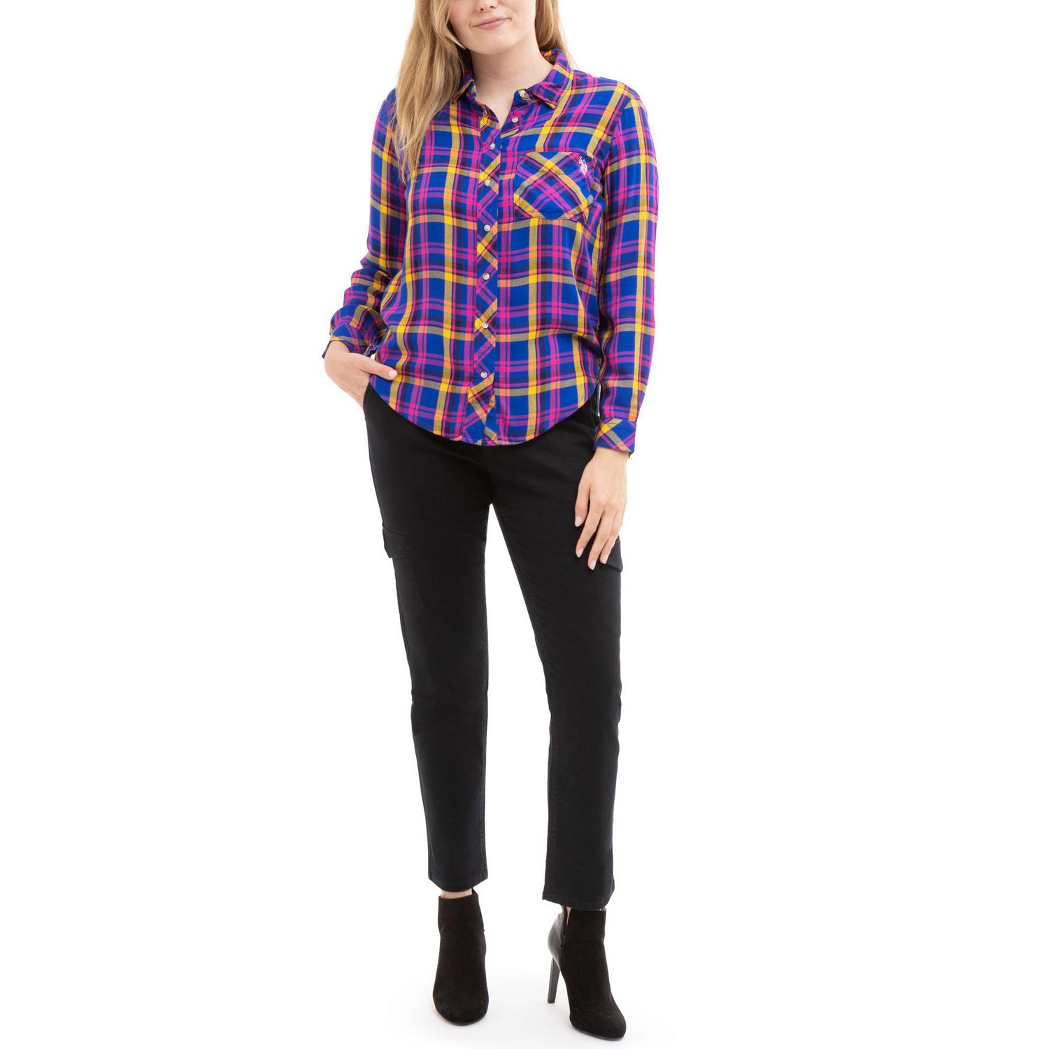 U.S. Polo Assn. Women's Plaid Shirt