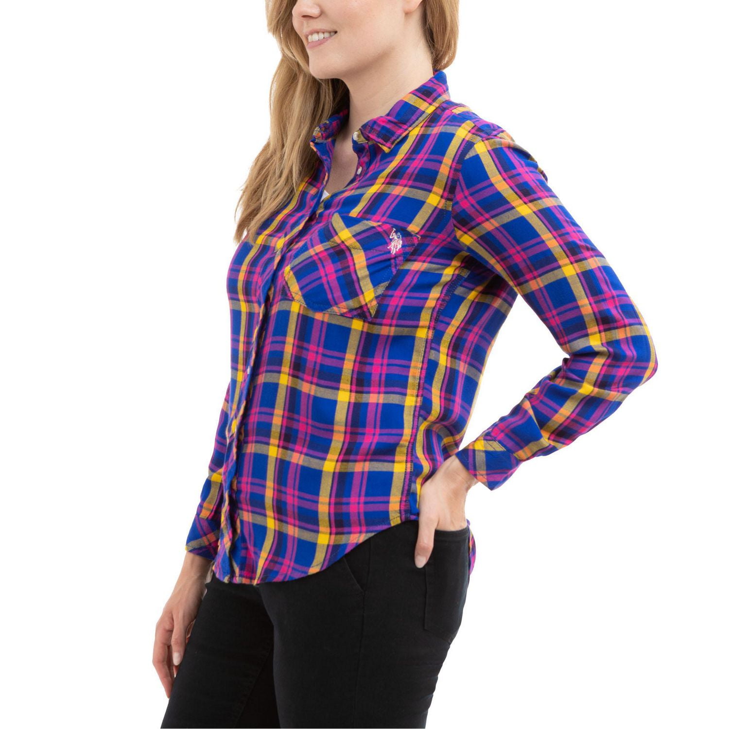 U.S. Polo Assn. Women's Plaid Shirt