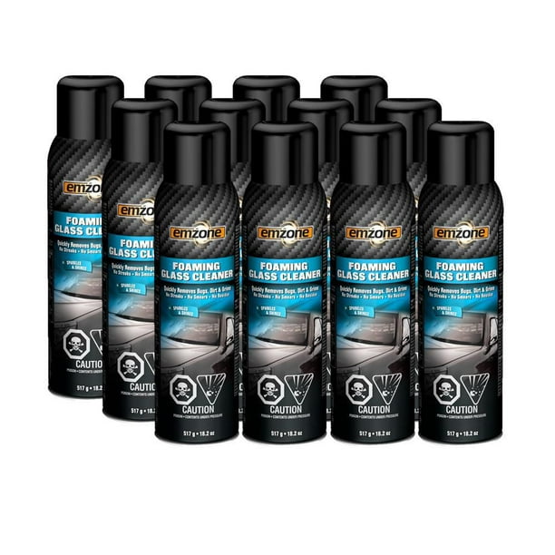 emzone Foaming Glass Cleaner (Ammonia Free) 517g/18.2oz Case of 12