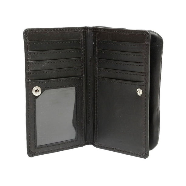 Ashlin Mini-portefeuille en cuir à double-pli avec porte-monnaie et fente pour pièce d'identité